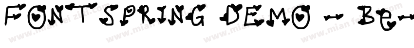 FONTSPRING DEMO - Be字体转换